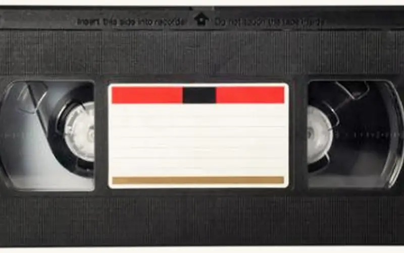 VHS kaseta od blizu